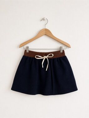 NWOT Rareraw Navy Blue Adjustable Drawstring Skort